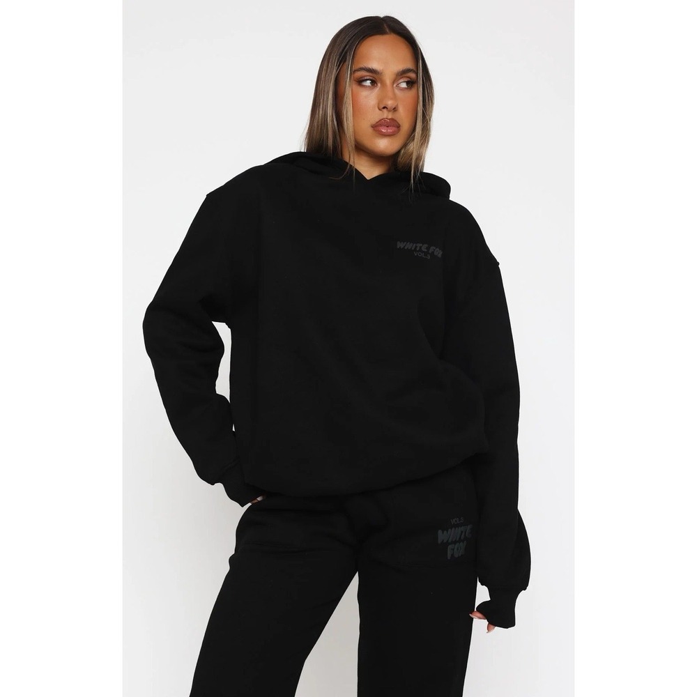 White Fox Boutique Offstage Hoodie Vol.3 Onyx Black Oversized 3XS/XXS NWT